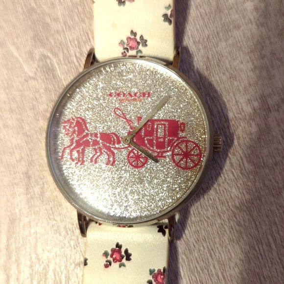 Coach Jewelry - Coach Horse & Carriage Glitter Watch